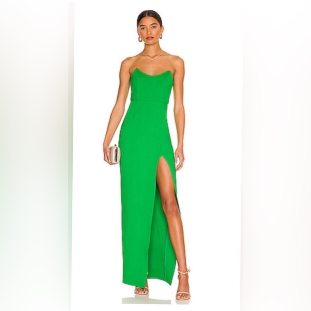 superdown green maxi dress